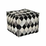 Puf DKD Home Decor Polyester L�der (45 x 45 x 40 cm) #1