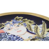 Borddekoration DKD Home Decor Bl Multifarvet Porceln 42 x 42 x 4 cm #4