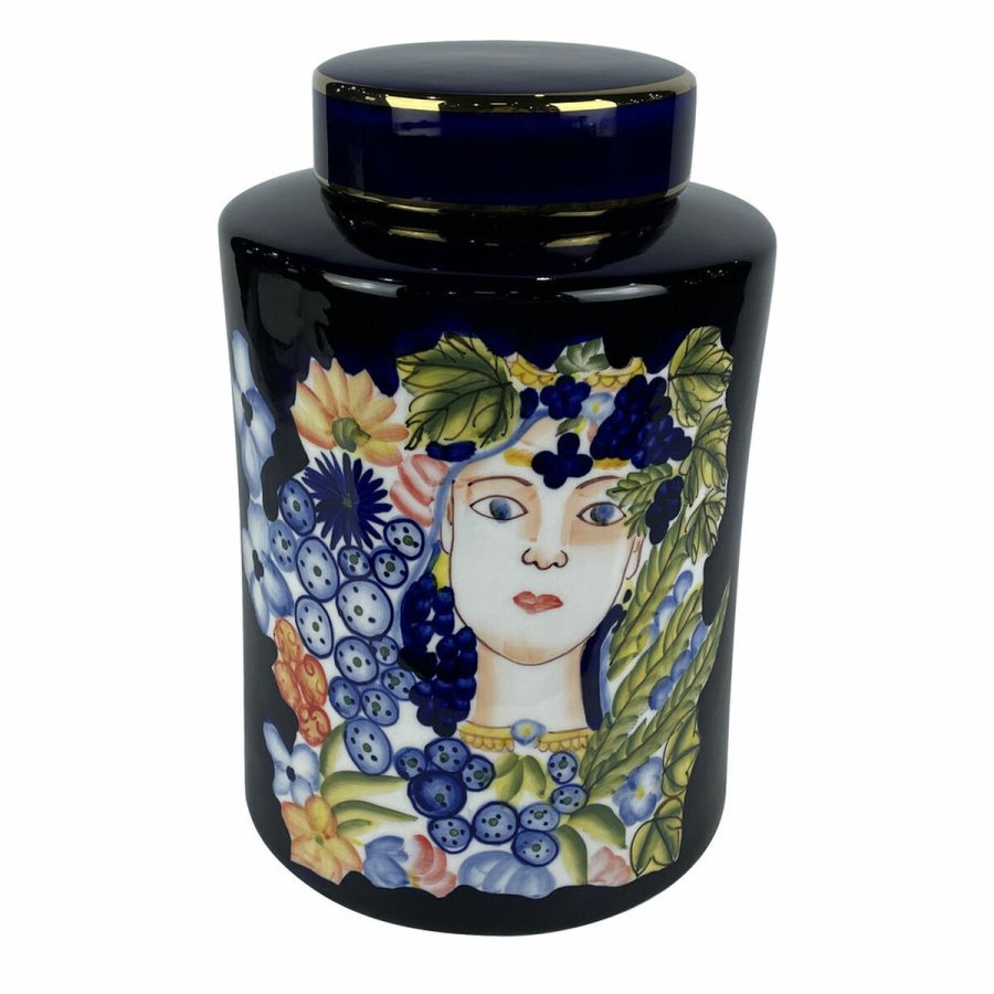 Vase DKD Home Decor Porceln Sort Shabby Chic (21 x 21 x 31 cm) #1