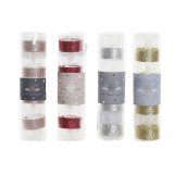 Stearinlys DKD Home Decor LED Lys Jul (4 x 4 x 5 cm) (4 enheder) #5