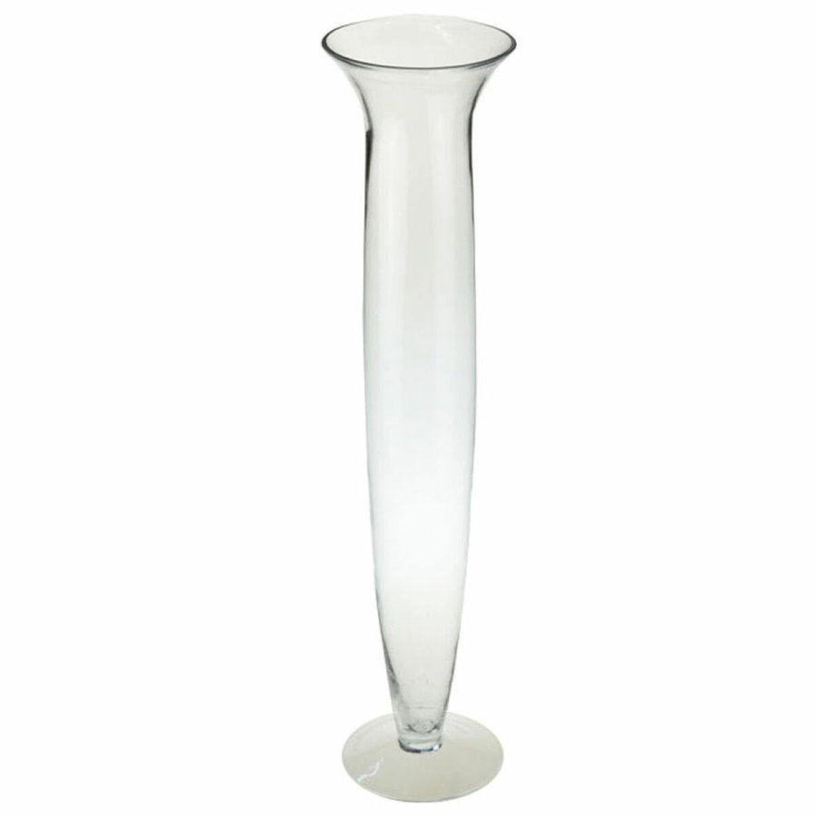 Vase DKD Home Decor Krystal Gennemsigtig (14 x 14 x 60 cm) #1