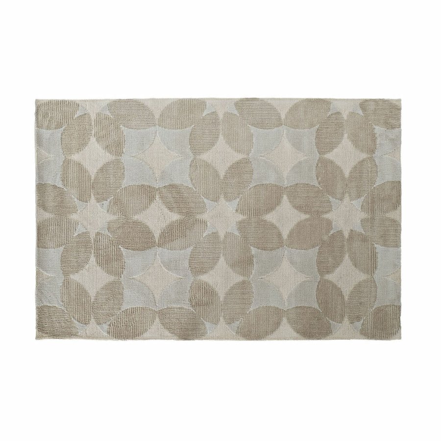 Tppe DKD Home Decor Beige Polyester Bomuld Cirkler (120 x 180 x 0.9 cm) #1