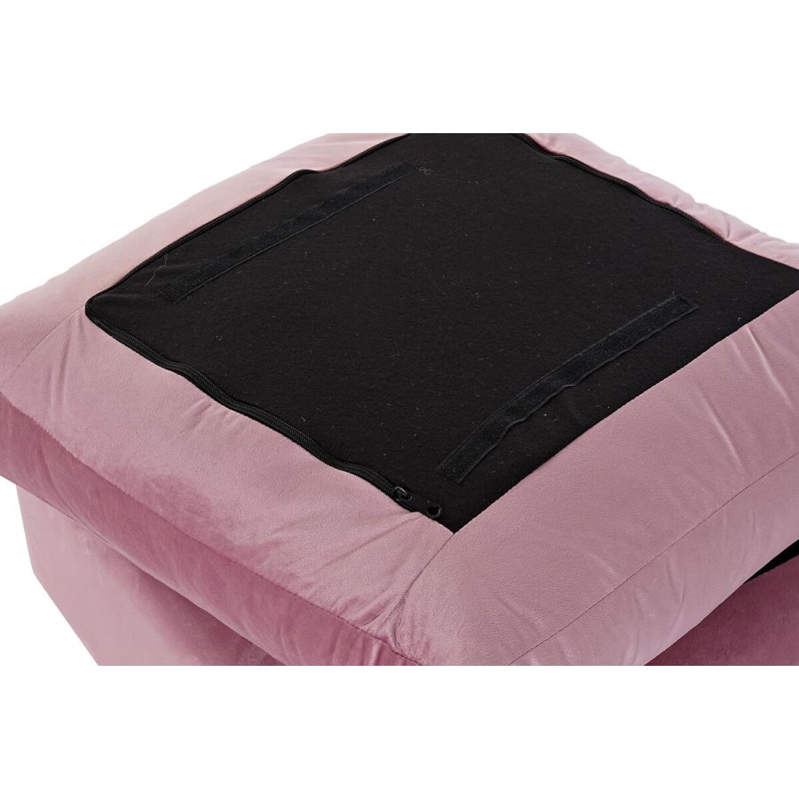 Fodsttte DKD Home Decor Pink Polyester Moderne (55 x 55 x 30 cm) #3
