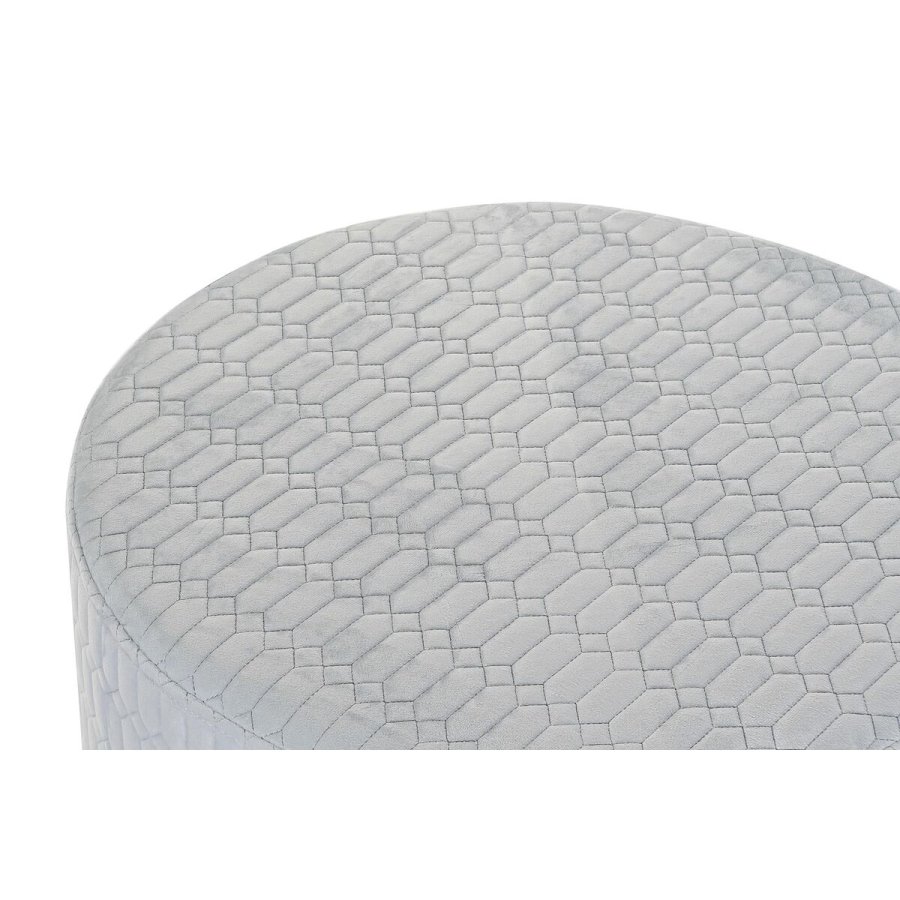 Fodsttte DKD Home Decor Polyester Himmelbl Svamp Tr MDF (55 x 55 x 35 cm) #3