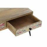 Sofabord DKD Home Decor 110 x 70 x 46 cm Sort Metal Brun Multifarvet Mangotr #3