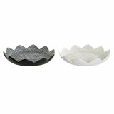 Borddekoration DKD Home Decor Hvid Sort Beige Gr Harpiks 39 x 39 x 7 cm (2 enheder) #1