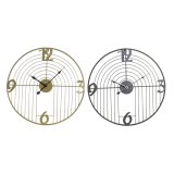 Vgur DKD Home Decor Sort Gylden Metal Moderne 45 x 3 x 45 cm (2 enheder) #1