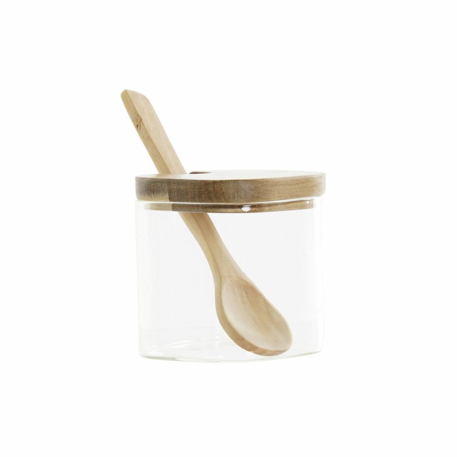 St med 3 Dser DKD Home Decor Multifarvet Gennemsigtig Natur 150 ml 20,5 x 8 x 1,5 cm #4