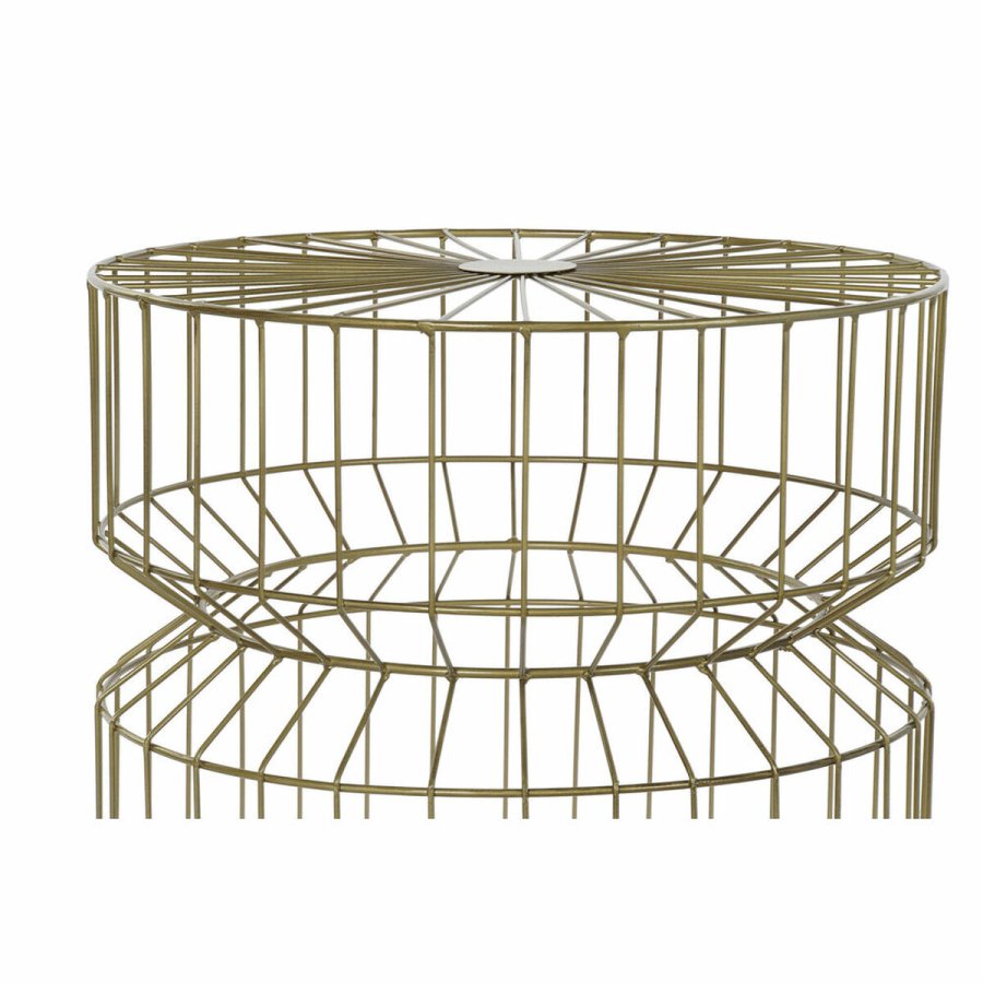 Lille serveringsbord DKD Home Decor Gylden 40,5 x 40,5 x 46 cm #2