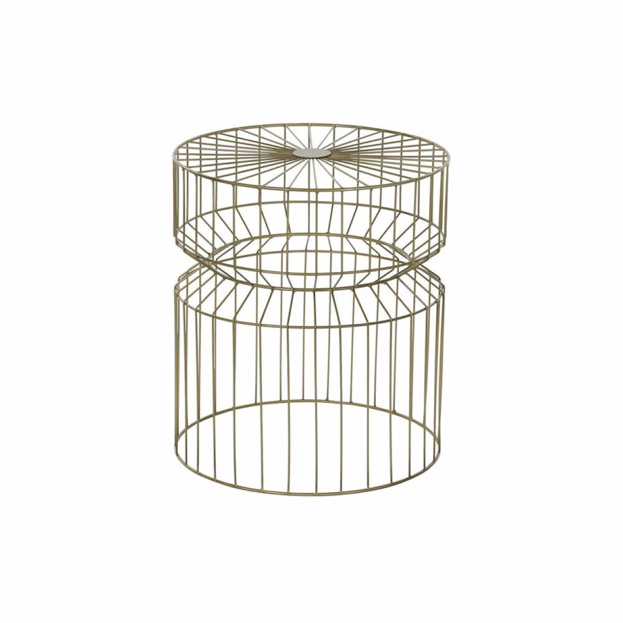 Lille serveringsbord DKD Home Decor Gylden 40,5 x 40,5 x 46 cm #1