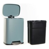 Papirkurv DKD Home Decor Metal Lysegr 5 L polypropylen Basis #1