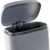 Papirkurv DKD Home Decor Metal Lysegr 5 L polypropylen Basis #5