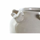 Vase DKD Home Decor Porceln Gr Beige Fugle Shabby Chic (15 x 15 x 13,5 cm) (2 enheder)   #2