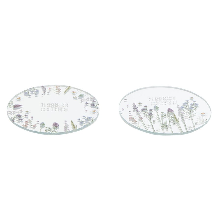 Lanterna DKD Home Decor Krystal Multifarvet Sommerfugl (10 x 10 x 1 cm) (2 unidades) #1