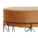 Fodsttte DKD Home Decor Sort Metal Polyester Terrakotta (33 x 33 x 42 cm) #3