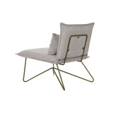 Lnestol DKD Home Decor 66 x 78 x 75 cm Beige Gylden Metal #6