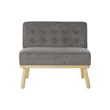 Lnestol DKD Home Decor 80 x 66 x 72 cm Gran Tr Brun Mrkegr #5