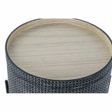 Lille serveringsbord DKD Home Decor Sort Slvfarvet 45 x 45 x 39 cm #2