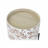 Lille serveringsbord DKD Home Decor Hvid Sort 38 x 38 x 39 cm #2