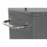 Kleskab DKD Home Decor Med hjul Gr Mrkegr Stl polypropylen 56 L 74 x 43 x 80 cm (74 x 43 x 80 cm) #2
