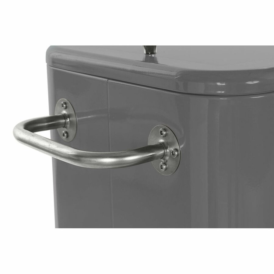 Kleskab DKD Home Decor Med hjul Gr Mrkegr Stl polypropylen 56 L 74 x 43 x 80 cm (74 x 43 x 80 cm) #2