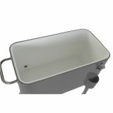 Kleskab DKD Home Decor Med hjul Gr Mrkegr Stl polypropylen 56 L 74 x 43 x 80 cm (74 x 43 x 80 cm) #5