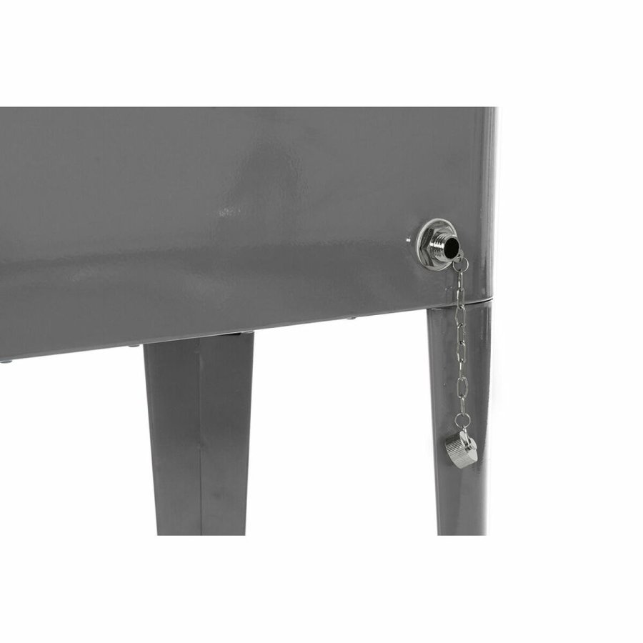 Kleskab DKD Home Decor Med hjul Gr Mrkegr Stl polypropylen 56 L 74 x 43 x 80 cm (74 x 43 x 80 cm) #7