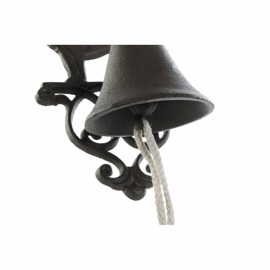 Dekorativ klokke DKD Home Decor Brun Mrkebrun Tov Jern Kat Hund 14 x 15 x 24 cm (2 enheder) #4