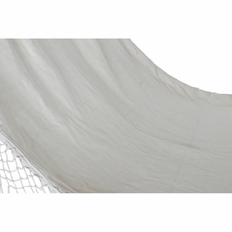 Hngekje DKD Home Decor Beige Polyester Bomuld Fyrretr Frynse (280 x 100 x 130 cm) #5