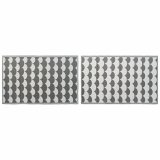 Tppe DKD Home Decor Gr Blger Hvid (2 enheder) (120 x 180 cm) #1