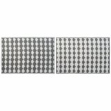 Tppe DKD Home Decor Gr Blger Hvid (2 enheder) (150 x 210 cm) #1