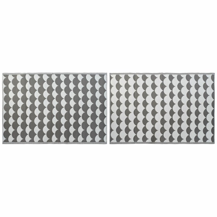 Tppe DKD Home Decor Gr Blger Hvid (2 enheder) (150 x 210 cm) #1