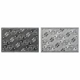Tppe DKD Home Decor Hvid Sort Etnisk (2 enheder) (120 x 180 cm) #1