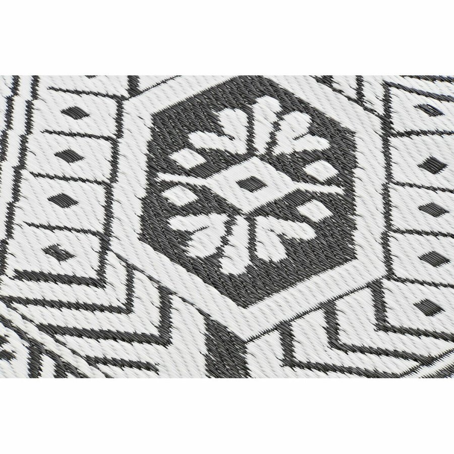 Tppe DKD Home Decor Hvid Sort Etnisk (2 enheder) (150 x 210 cm) #17