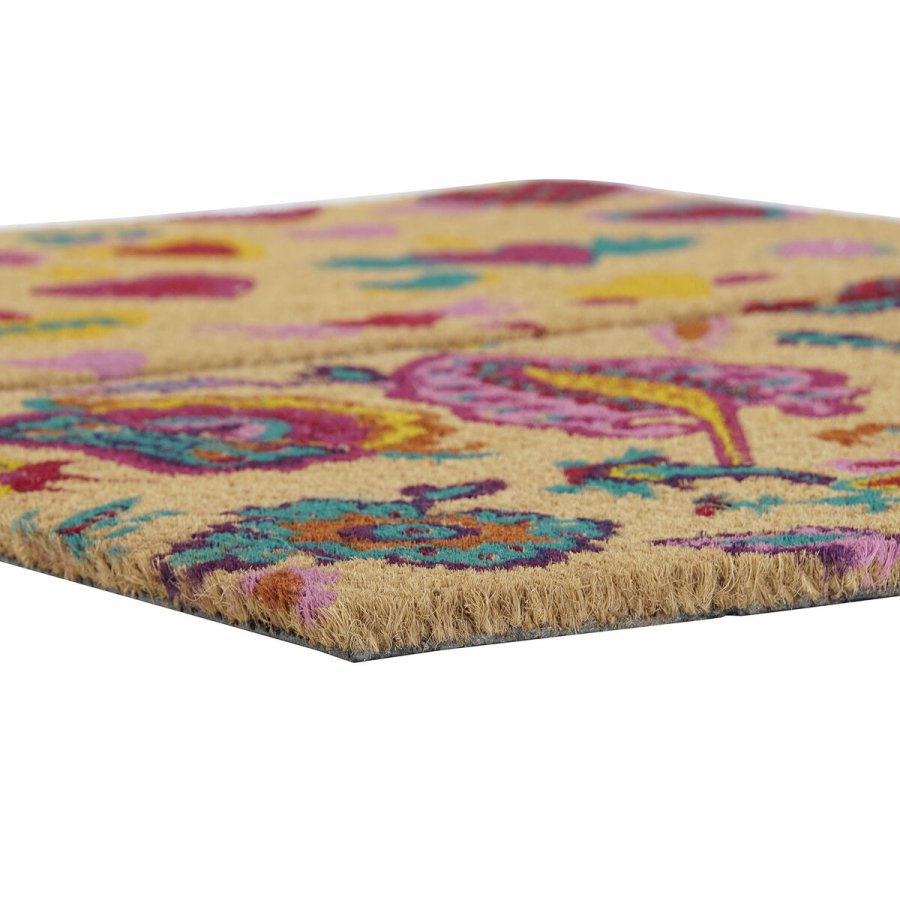 Drmtte DKD Home Decor Gummi Multifarvet 2 enheder Kokosnd Fiber (60 x 40 x 1,5 cm) #9