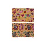 Drmtte DKD Home Decor Gummi Multifarvet 2 enheder Kokosnd Fiber (60 x 40 x 1,5 cm) #1