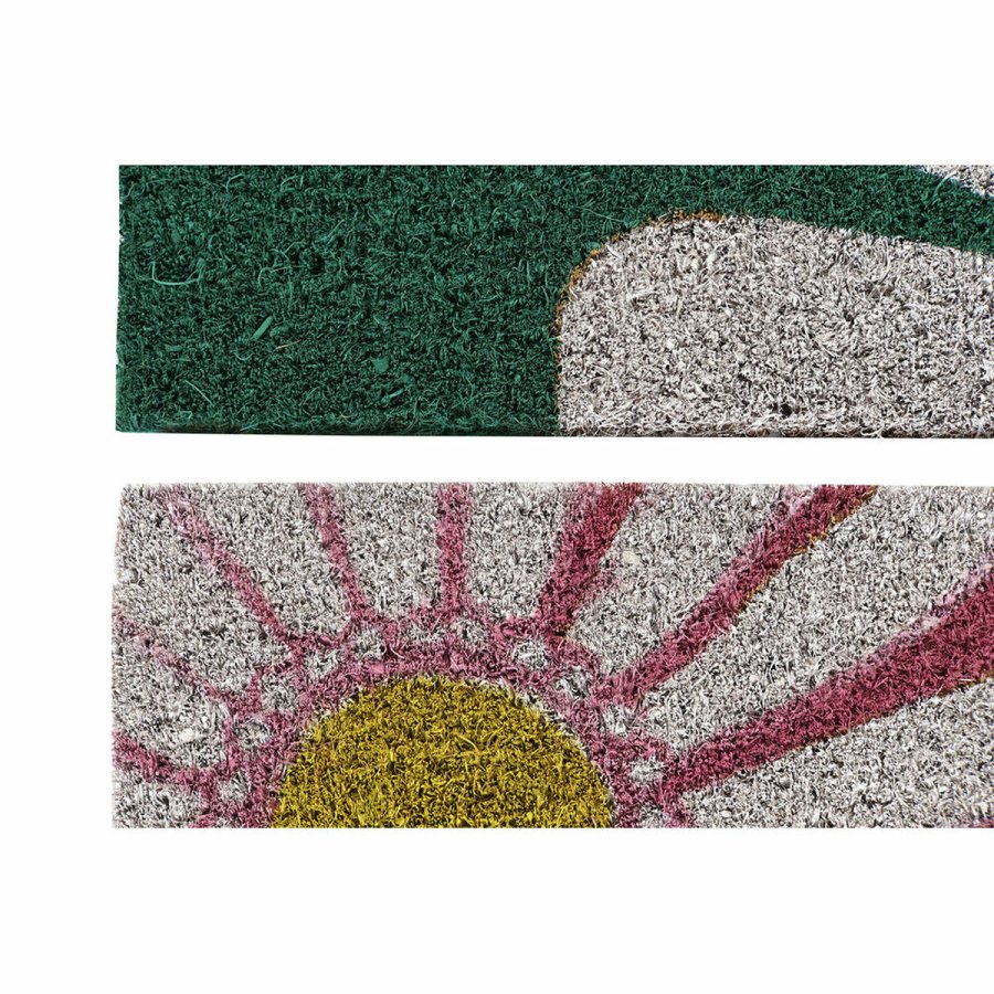 Drmtte DKD Home Decor Pink Gummi Mint Hvid Gul 2 enheder Kokosnd Fiber (60 x 40 x 0,5 cm) #5