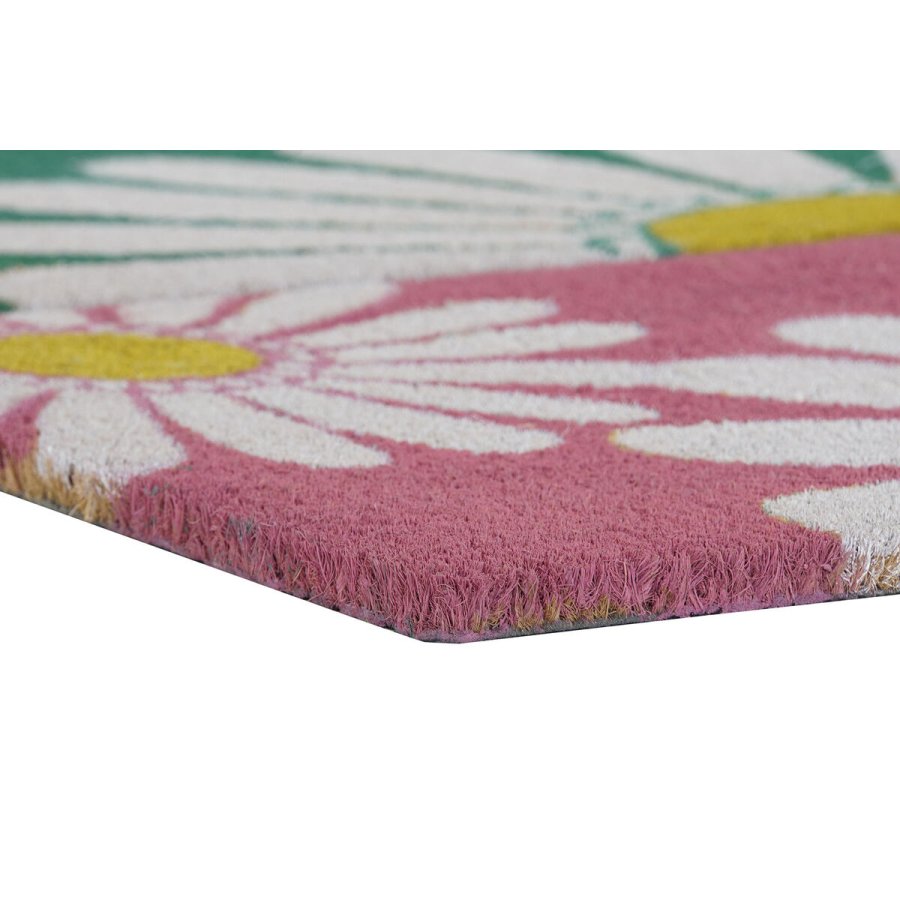 Drmtte DKD Home Decor Pink Gummi Mint Hvid Gul 2 enheder Kokosnd Fiber (60 x 40 x 0,5 cm) #9