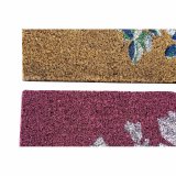 Drmtte DKD Home Decor Gr Pink Brun Gummi Hvid 2 enheder Kokosnd Fiber (60 x 40 x 1,5 cm) #5