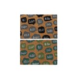 Drmtte DKD Home Decor Sort Gr Brun Gummi Mint 2 enheder Kokosnd Fiber (60 x 40 x 1,5 cm) #1