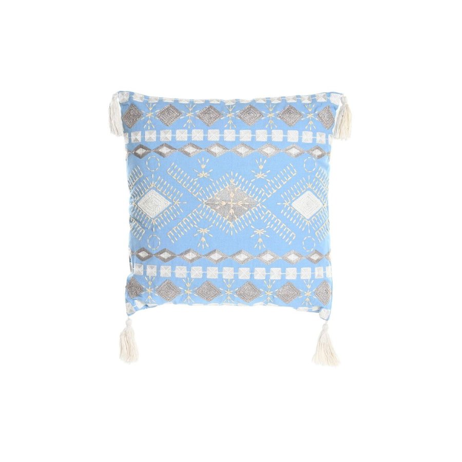 Pude DKD Home Decor Bl Hvid 40 x 15 x 40 cm #1