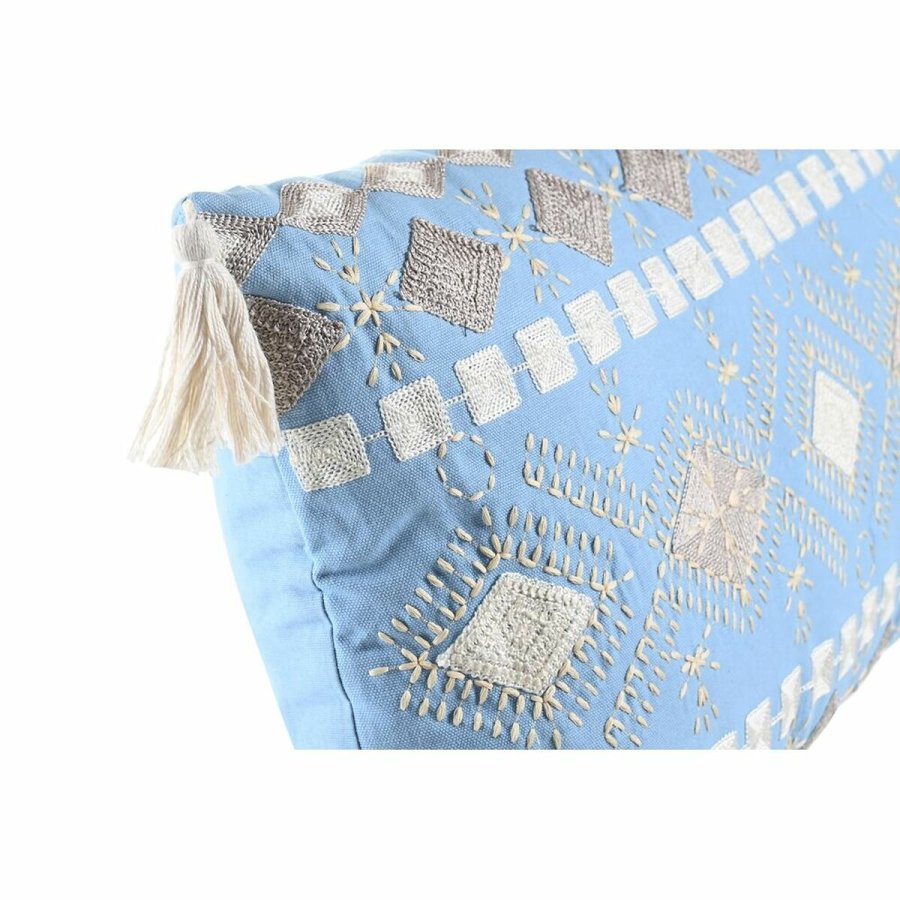 Pude DKD Home Decor 60 x 15 x 35 cm Bl Hvid #2