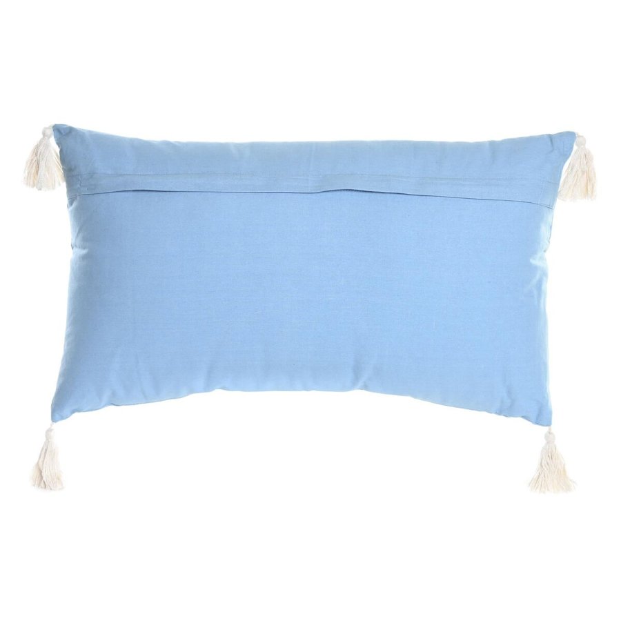 Pude DKD Home Decor 60 x 15 x 35 cm Bl Hvid #3