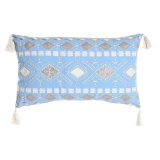 Pude DKD Home Decor 60 x 15 x 35 cm Bl Hvid #1