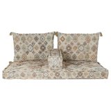 2 personers sofa DKD Home Decor Gul Brun Beige 145 x 76 x 13 cm #3