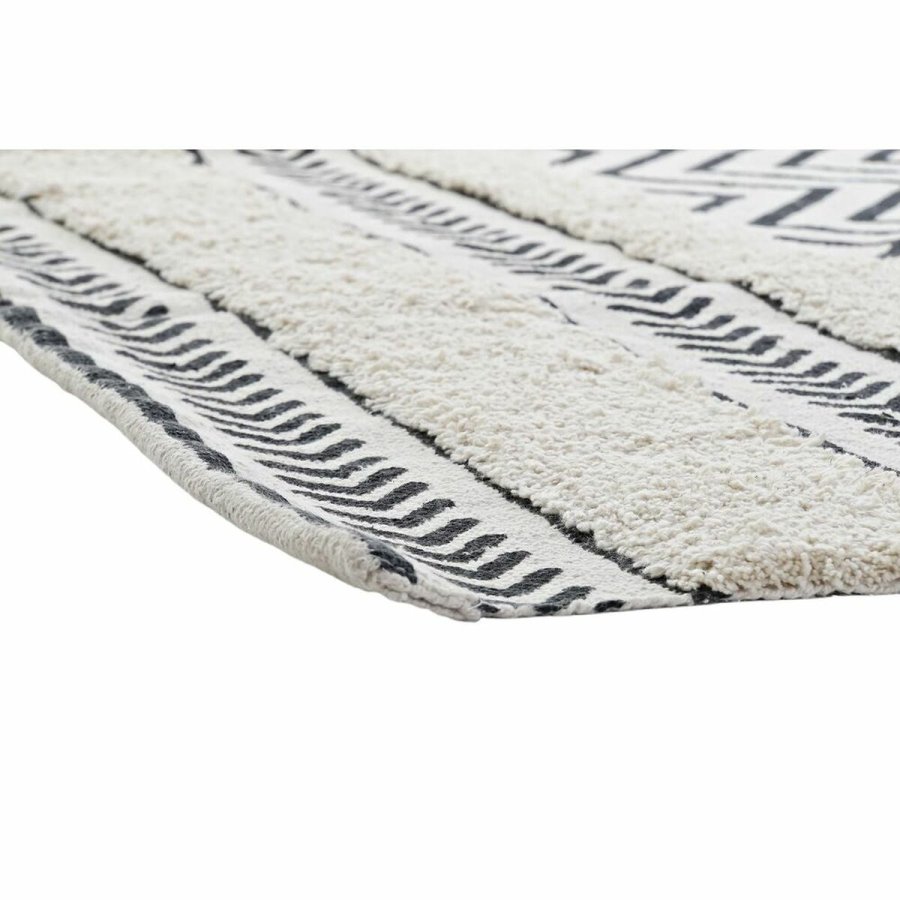 Tppe DKD Home Decor Sort Zigzag Hvid (120 x 180 x 0,7 cm) #13
