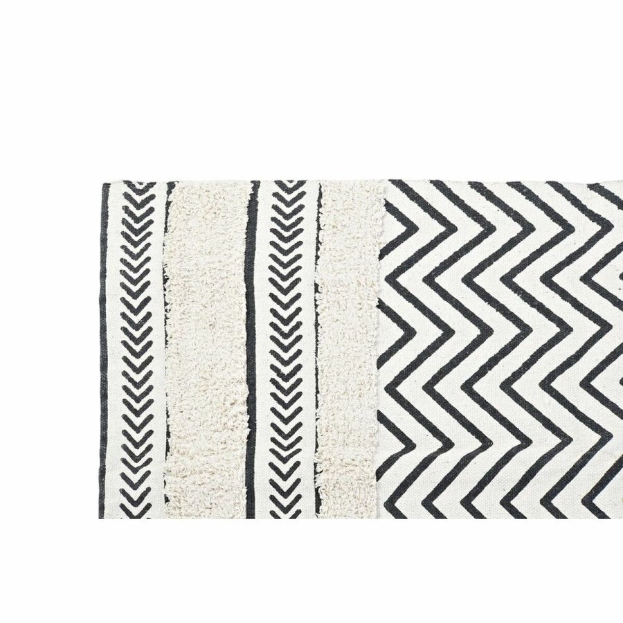 Tppe DKD Home Decor Sort Zigzag Hvid (160 x 226 x 0,7 cm) #13