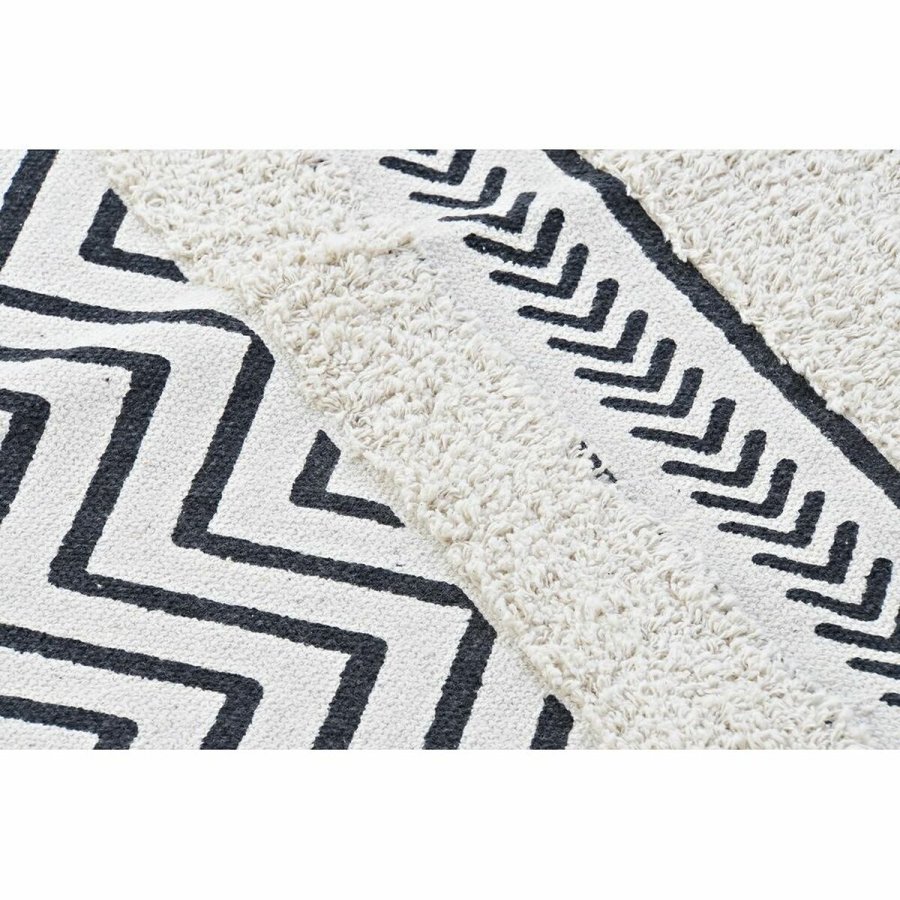 Tppe DKD Home Decor Sort Zigzag Hvid (160 x 226 x 0,7 cm) #9