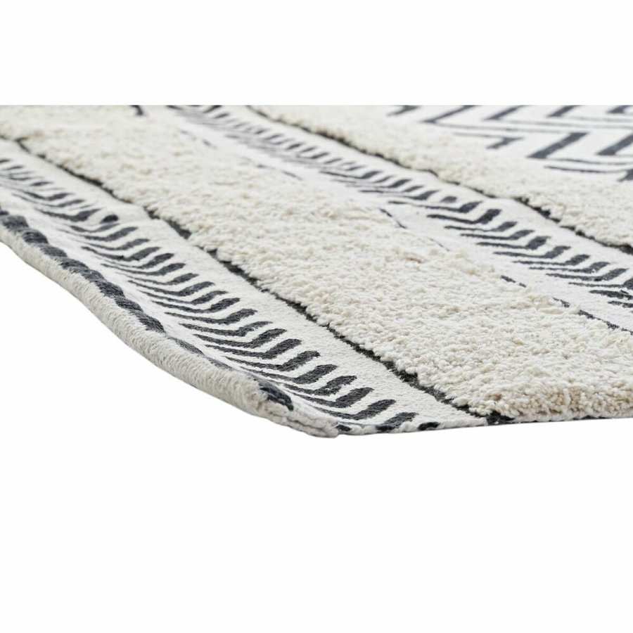 Tppe DKD Home Decor Sort Zigzag Hvid (160 x 226 x 0,7 cm) #5