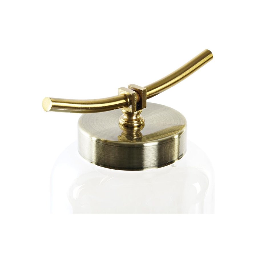 Vase DKD Home Decor Bl Gylden Metal Krystal Middelhavet 19 x 15 x 41 cm #3